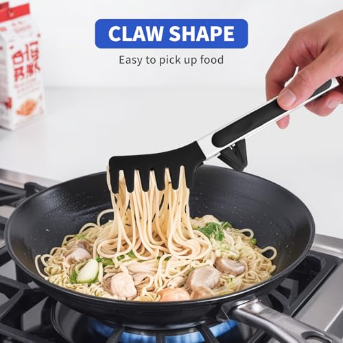 Kitchen Tongs (Black / 12 Inch)