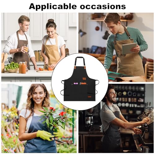 Chef Aprons for Women Men with Pockets