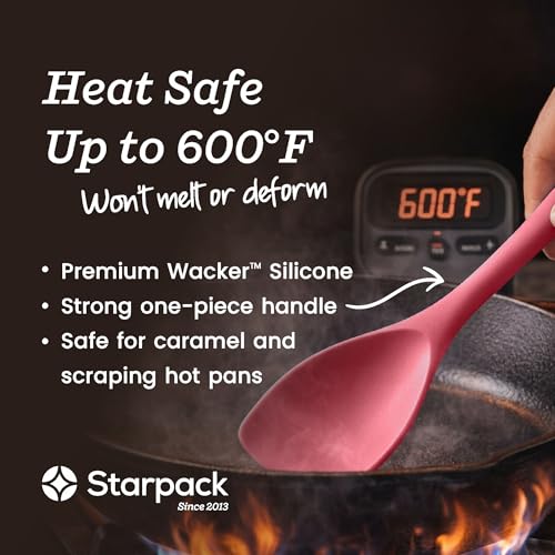 Starpack Stir and Serve Silicone Cooking Utensils Set (Earthy Pink / Standard Size Set of 5, 11")