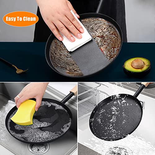 Frying Pan Skillet Pre (Black / 8-inch Griddle)