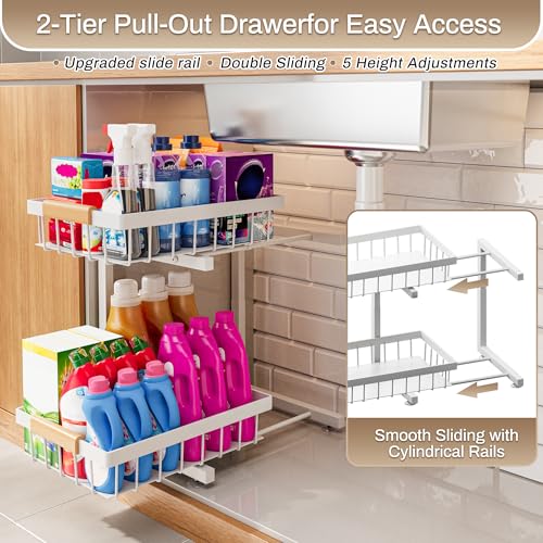 Under Sink Organizer 2 Pack (X-Large / White)