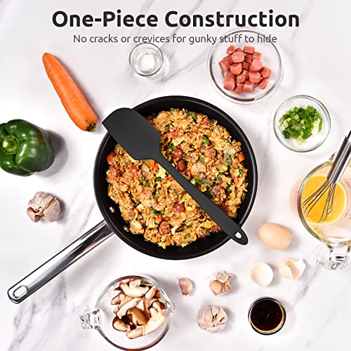 Silicone Large Spatula (Black / 11.4in)