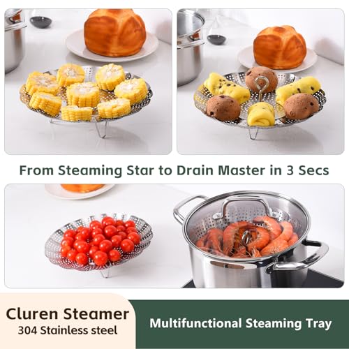 Steamer Basket for Cooking 304 Stainless Steel Entirely Thickened (6'' To 10'')