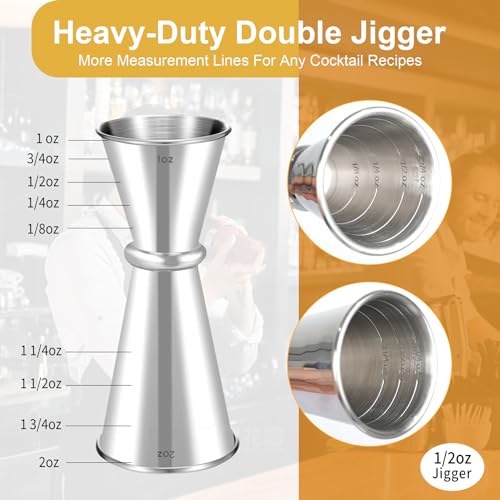 1oz 2oz Japanese Double Jigger (Pack 2 / 1oz*2oz)
