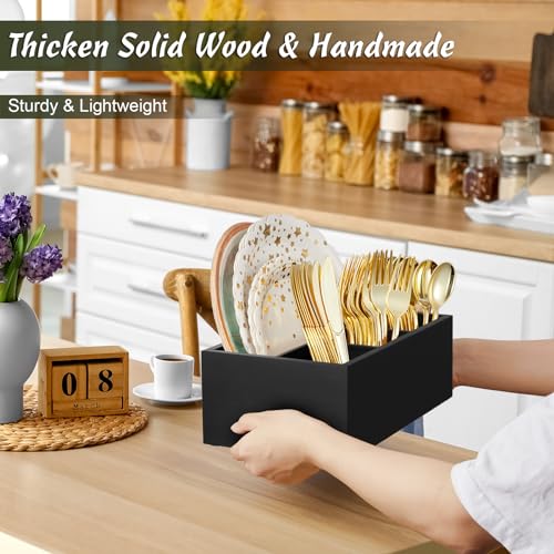 Paper Plate Dispenser (Black / Large)