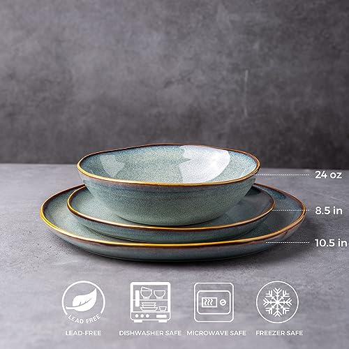 Ceramic Dinnerware Sets for 6 (Ocean / Service for 6(18Pcs))