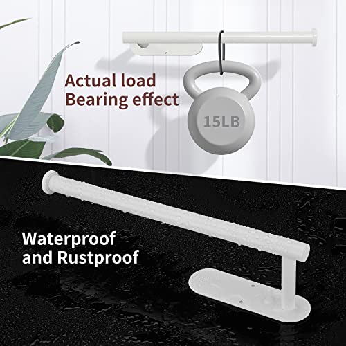 Under Cabinet Wall Mount Paper Towel Holder (White)