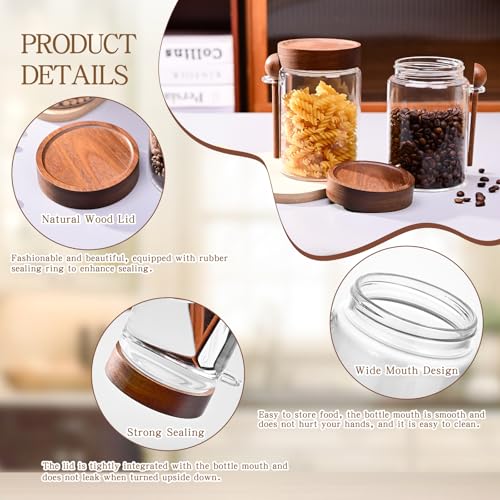 30 oz High Borosilicate Glass Food Storage Containers (Acacia30OZ*2)