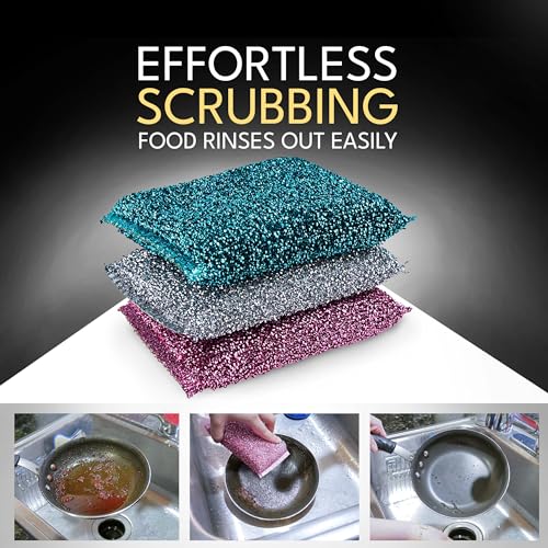 Dish Sponges for Kitchen (Splendid Scrub Sponge 3pk)