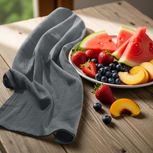 Light Grey Flour Sack Towels [6 Pack (Light Grey / 6 Pack)