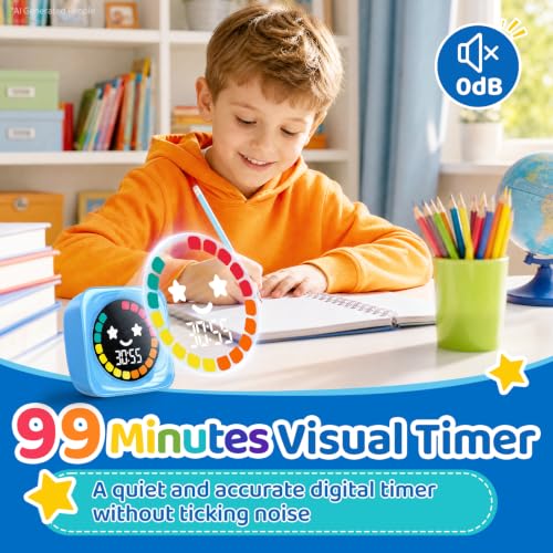 Visual Timer for Kids ADHD (Blue)