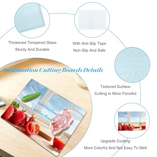 10 Pcs Sublimation Cutting Board Blanks