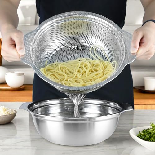 Stainless Steel Colander for Kitchen (2.5QT)