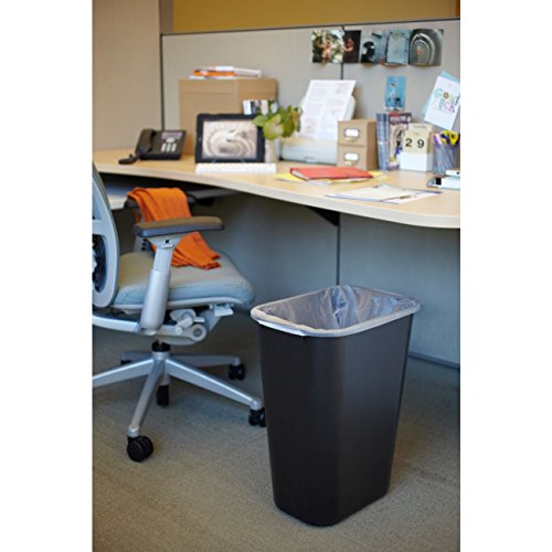 Deskside Wastebasket (10.25 Gallons / Black)