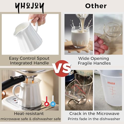 Ceramic Creamer Pitcher (17 Ounces / White)