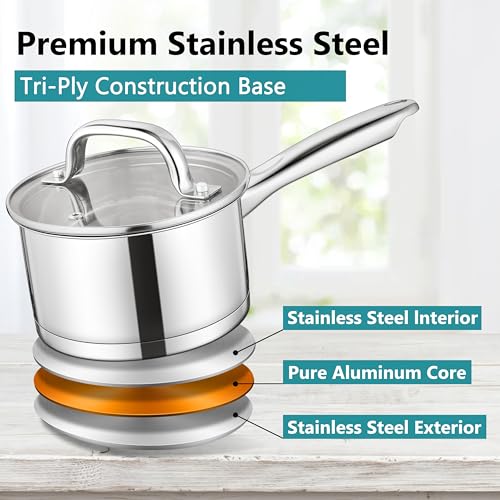 Saucepan with Lid Set (2QT & 3QT)