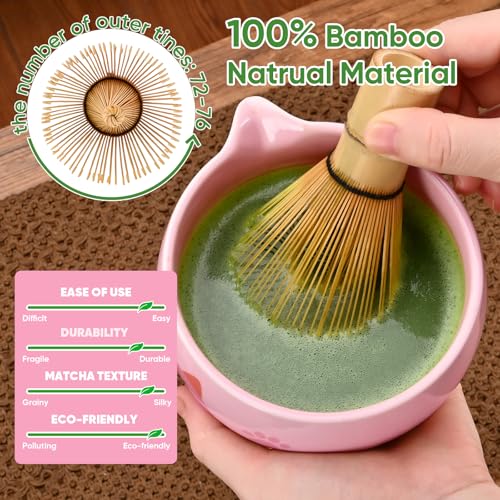 Matcha Whisk Set (8Pcs/Set / Pink)