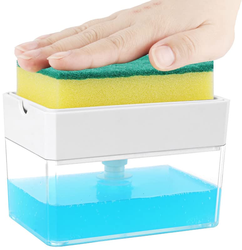 Premium Quality Soap Dispenser with Added Features for Kitchen (White)