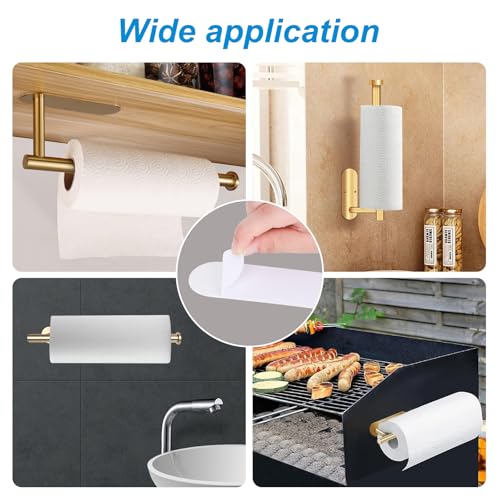 5-Pack Self-Adhesive Replacement Strips for Under-Cabinet Paper Towel Holders, 5.65 x 1.7 inches