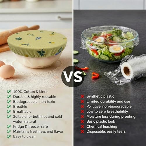 Reusable Bowl Covers (Pale Mustard)