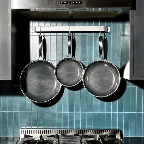 6pc Hybrid Nonstick Frying Pans Set with Lids