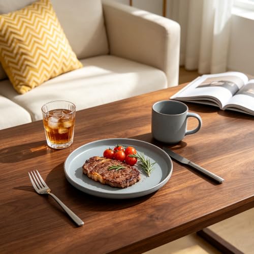 HomeVSS 20 Piece Dinnerware Set (Service for 4 - 20pc Set / Matte Grey)