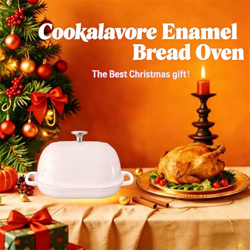 Cast Iron Bread Oven (White / 6QT)