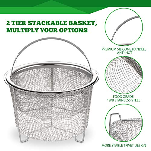 Steamer Basket for Instant Pot Accessories 6 qt or 8 quart