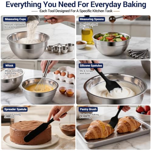Mixing Bowls Set (Black Bowls Set)
