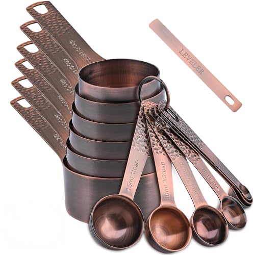 Measuring Cups and Spoons Set 14 (Copper)