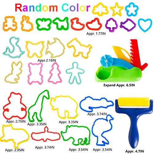 36 Piece Dough Tool Set for Kids Ages 3 (36pcs)