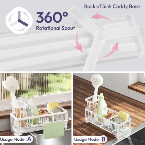 Sponge Holder for Kitchen Sink (White / Medium)