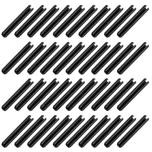 120Pcs Slotted Split Roll Pins 4 (4/25 Inch(4mm) Dia. 1-1/5 Inch(30mm) Length)
