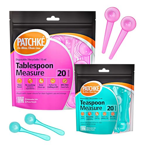 40 Pack Plastic Measuring Spoons Set