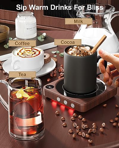 Coffee Mug Warmer for Desk (Wood)