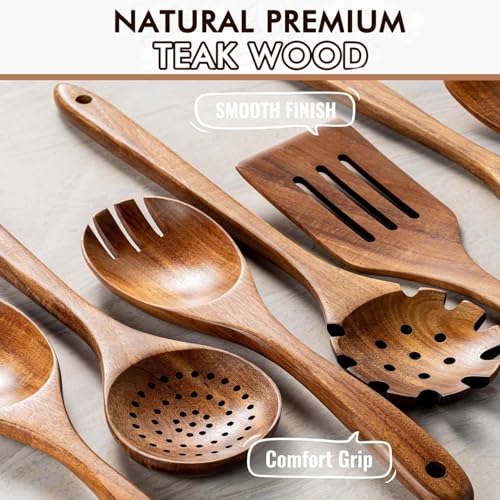 10Pcs Wooden Kitchen Utensils Set (10 PCS SET)