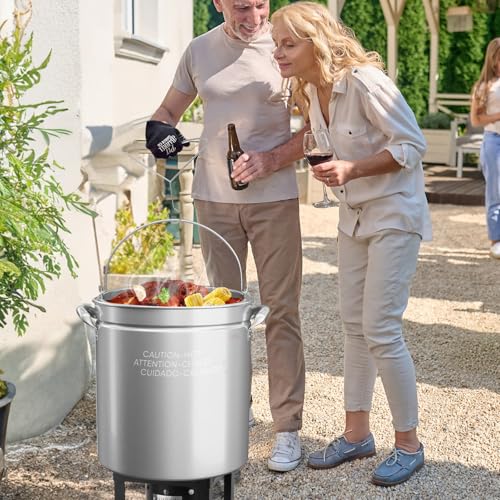 82QT Stainless Steel Stock Pot for Boiling Seafood (82 Quarts)