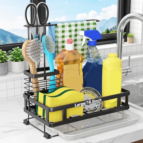 Kitchen Sink Organizer with Brush Rack