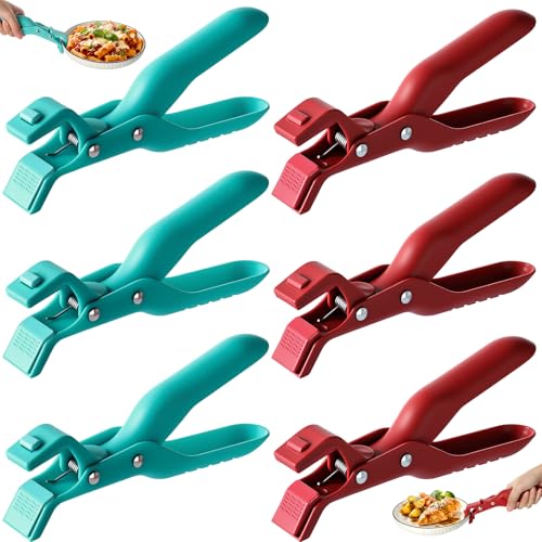 6 Pcs Hot Plate Grippers Multi Function Anti Scald Bowl Holder Clip Non