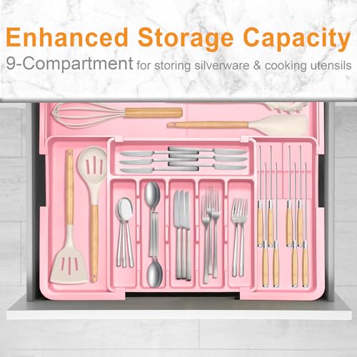 Silverware Organizer (Pink)