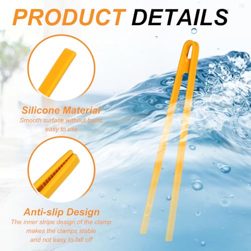 11.4" Silicone Toast Tongs (Yellow / 11.4")