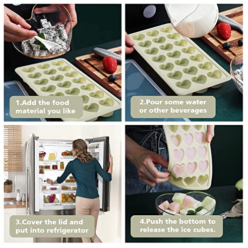 Heart Shape Ice Cube Tray (Blue)