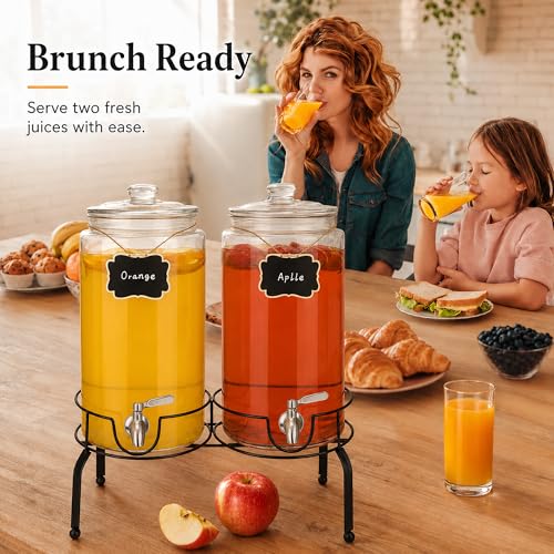 2 Gallon Beverage Dispenser 2 Pack (2 Gallon 2 Pack)
