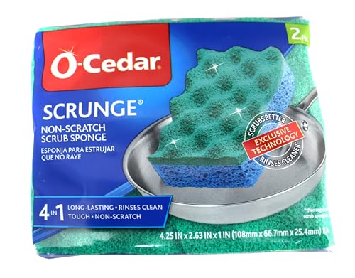 Multi Use Scrunge Scrub Sponge (6 Count (Pack of 3))