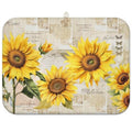 Sunflower Dish Drying Mat Drainer Pads (Turnsole / 18"x24")