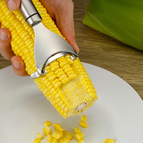 Corn Peeler Stainless Stee Corn Cob Stripper Tool Corn Thresher from the Cob