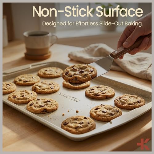 Bakken Swiss Cookie Sheet 3 Piece Set (White Marble / 3 Piece Set)