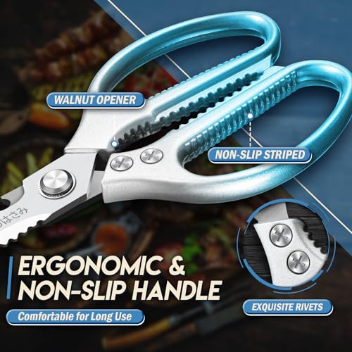 Kitchen Scissors Shears Set (Blue)