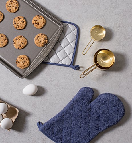 Basic Terry Collection Quilted 100% Cotton (Potholder (3 Piece) / French Blue)