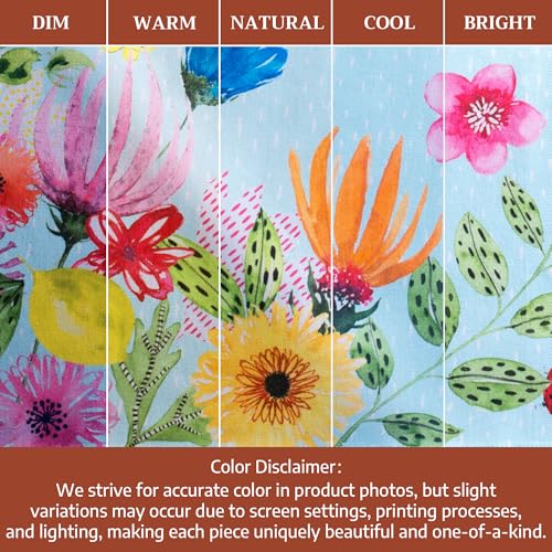 Aprons for women with Pocket 100% Cotton Pack of 1 (116 - Jardin D'ete - Mint)